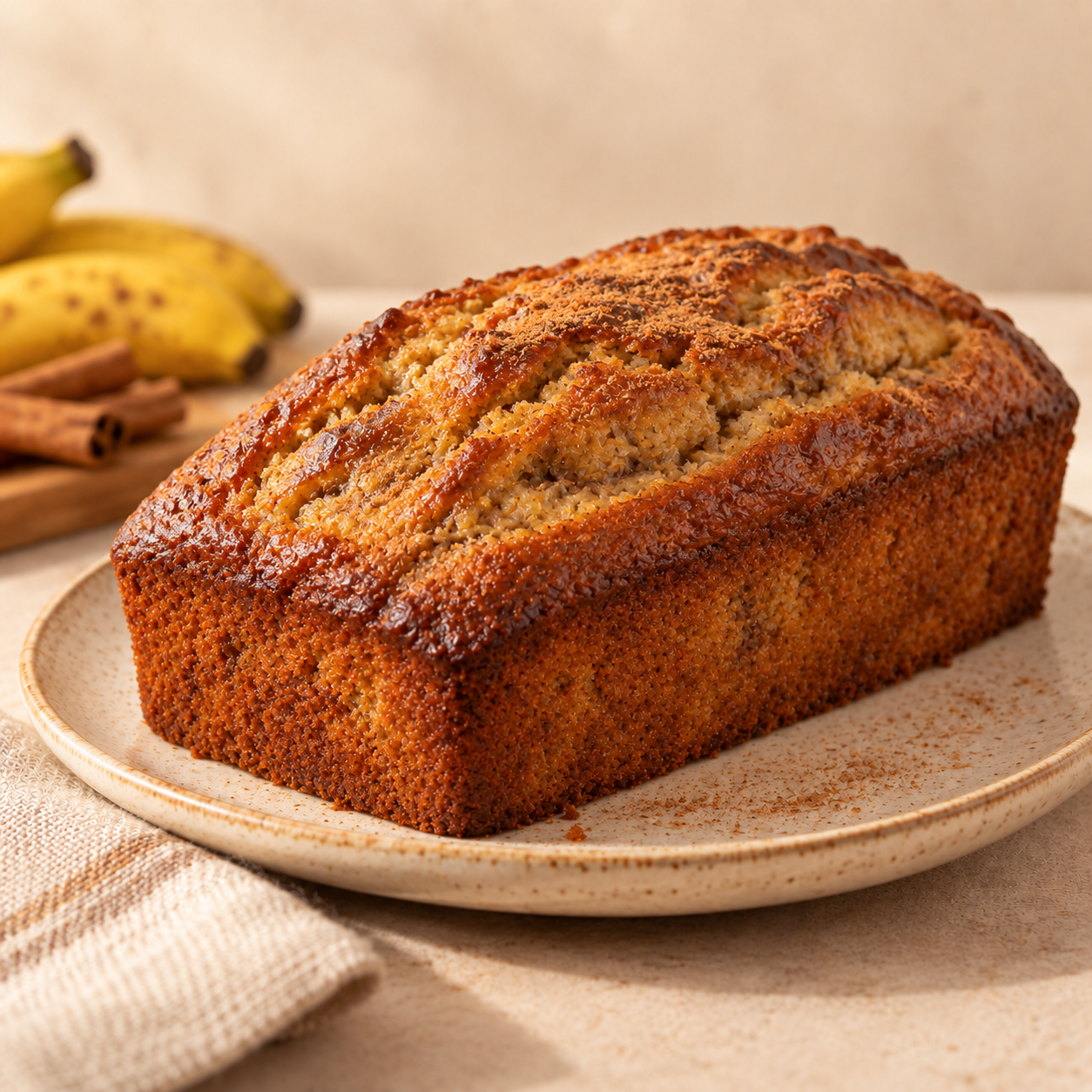 Bolin de Banana e Canela