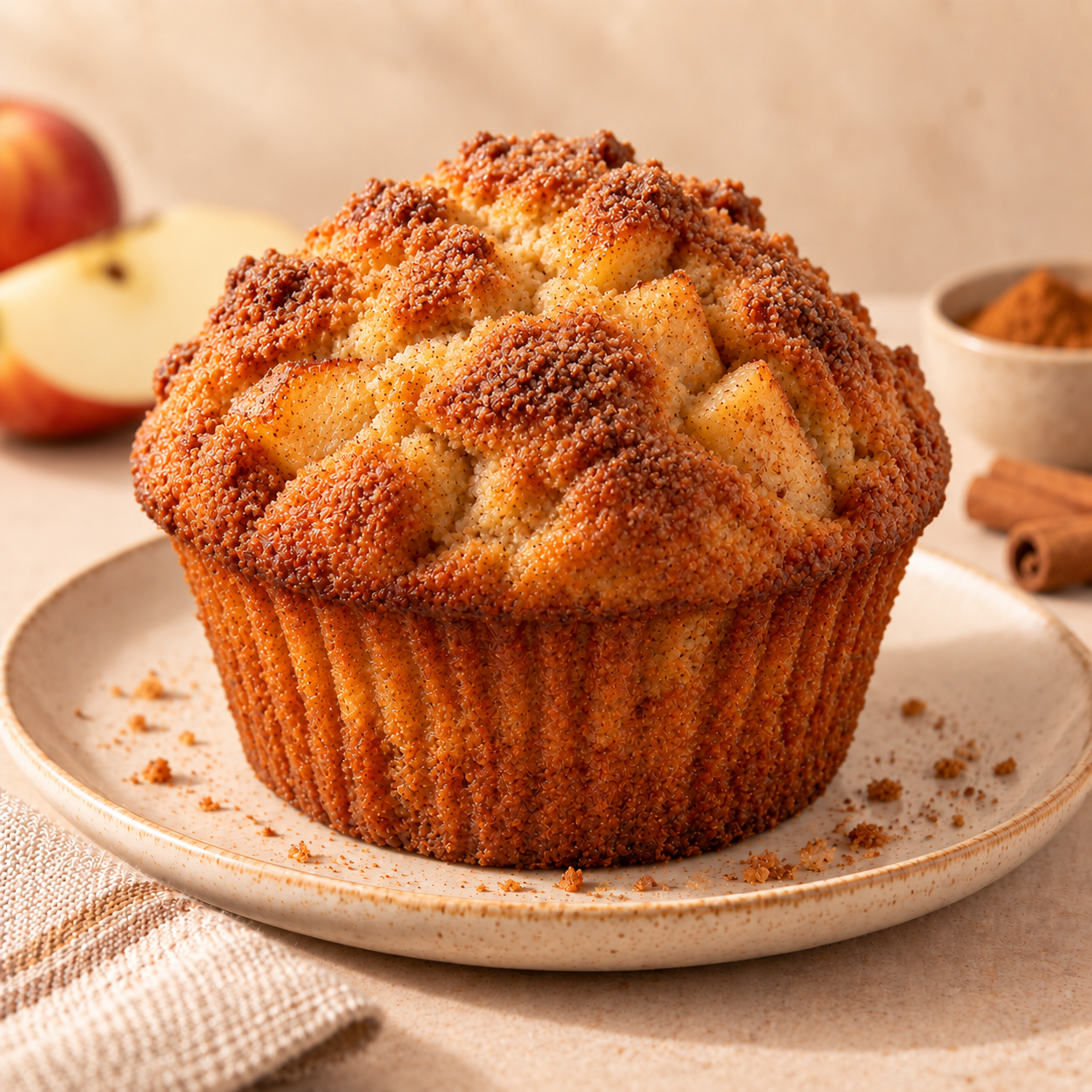 Muffin de Maçã com Canela