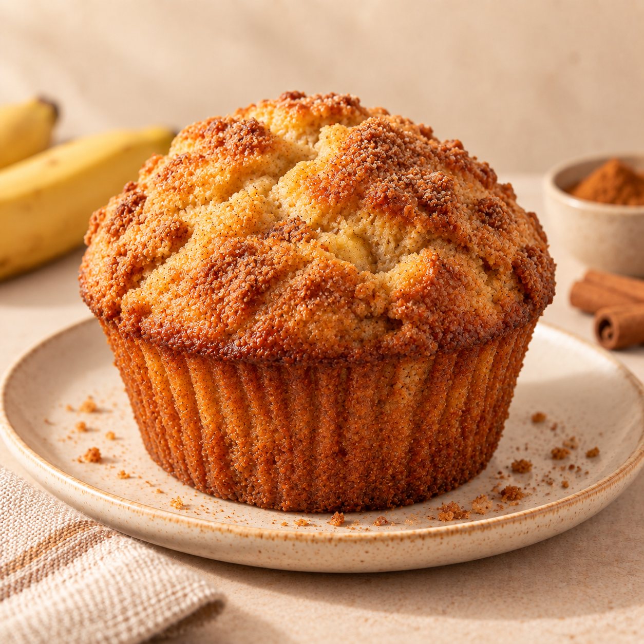 Muffin de Banana com Canela